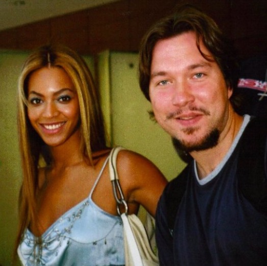 Roland with Pop superstar Beyonce